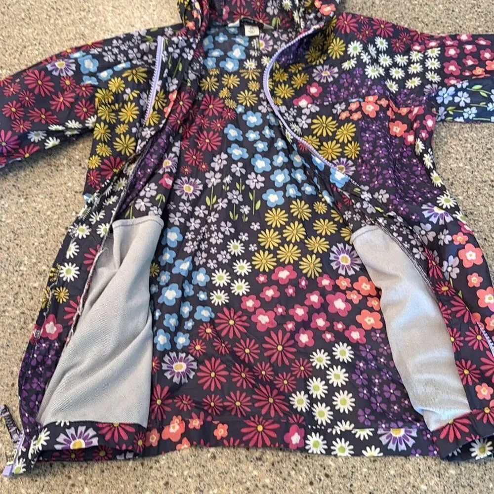 LANDS' END Floral Windbreaker Jacket